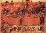 unknow artist The Mongolen Sturmen and conquer Baghdad in 1258 china oil painting reproduction